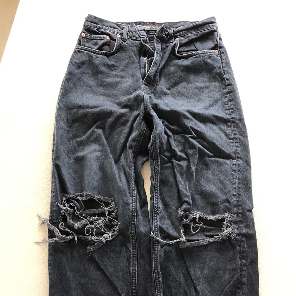 Zara Wide Leg Crop Jeans